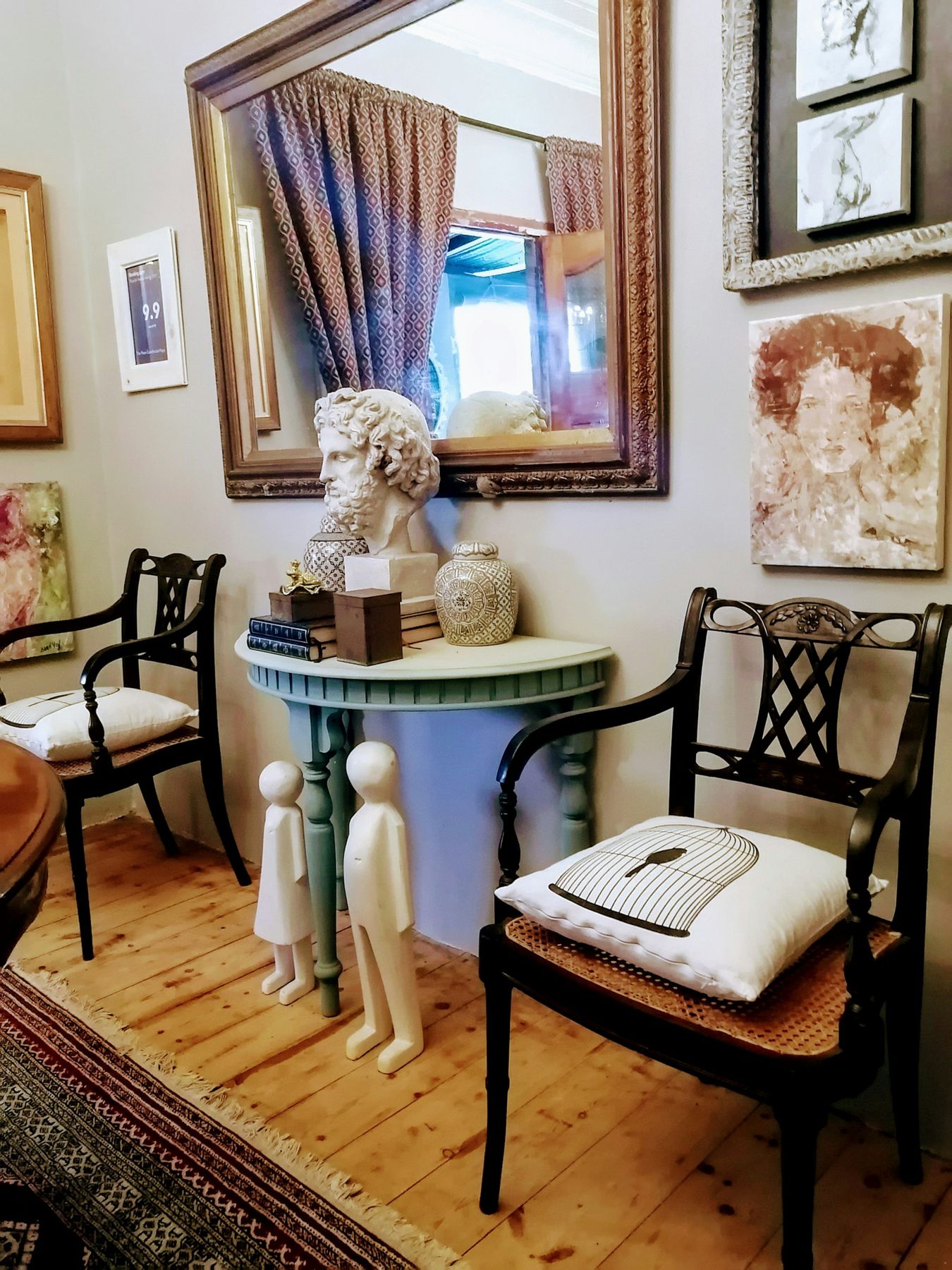 Room with art